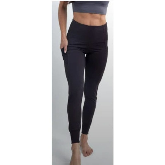 SAVVI Pants - SAVVI Jogger Leggings Black Size Medium